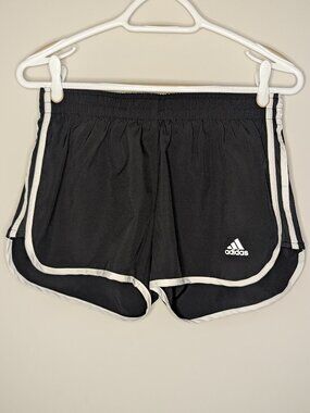 Adidas Black Track Short Inseam 3” Size S